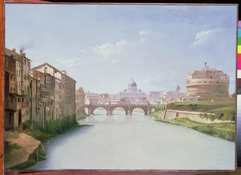 View of the Ponte and Castel Sant